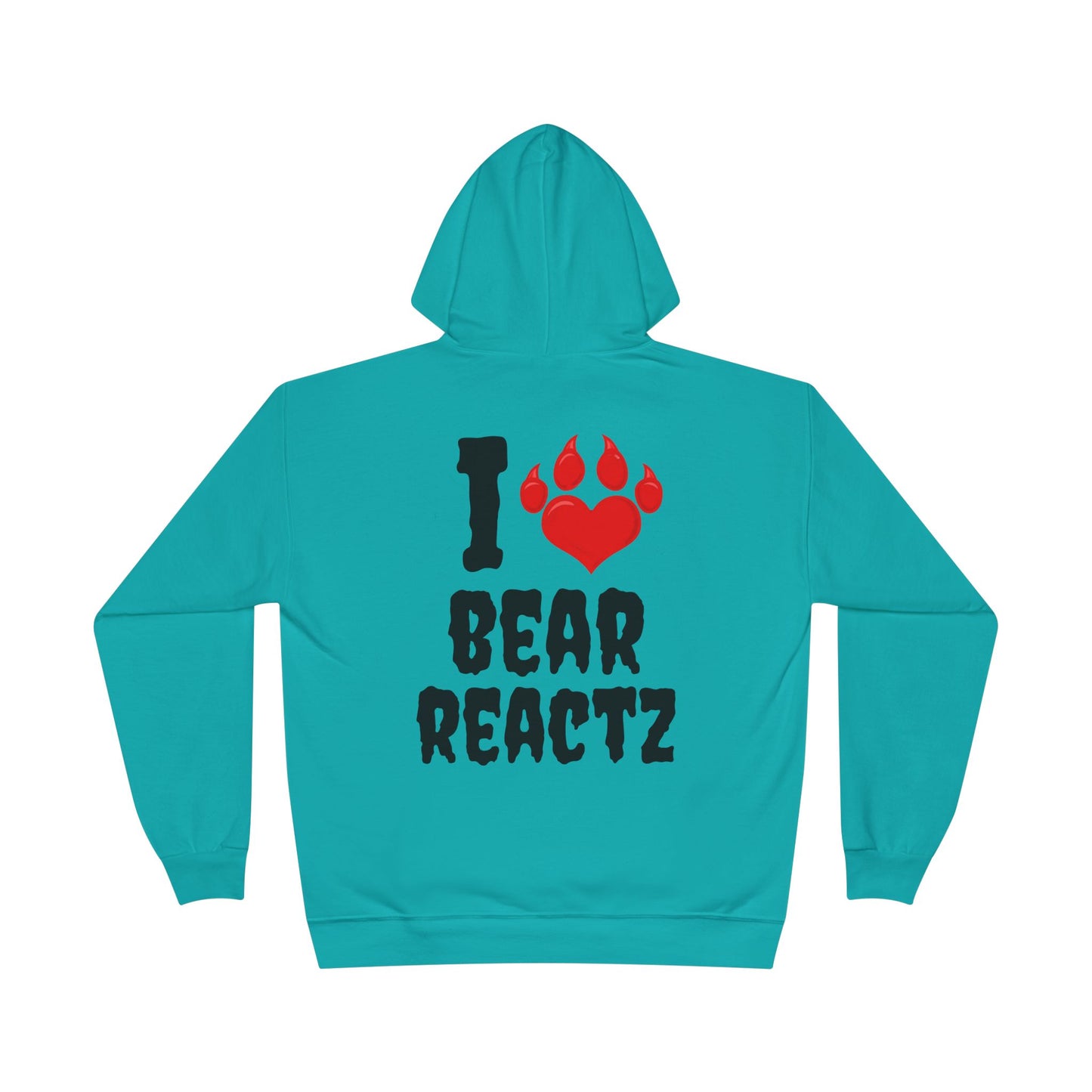 I Love Bear Reactz Eco-Friendly Hoodie (Heart Bear Paw)