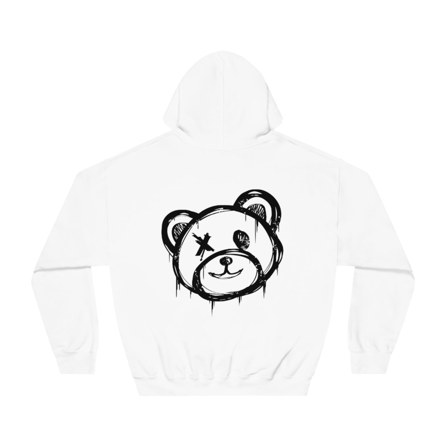 I Love Bear Reacts Cozy Hoodie (Clawed Bear Heart)