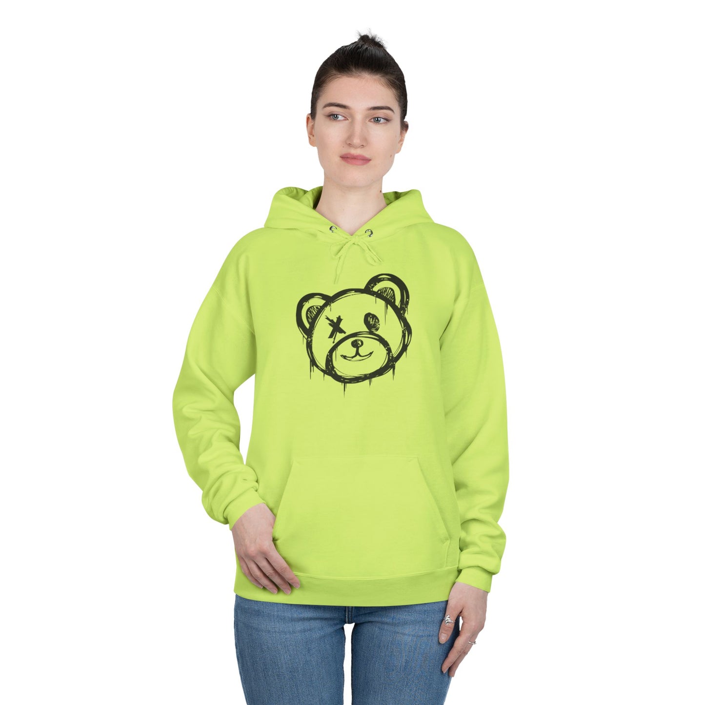 I Love Bear Reactz Eco-Friendly Hoodie (Heart Bear Paw)