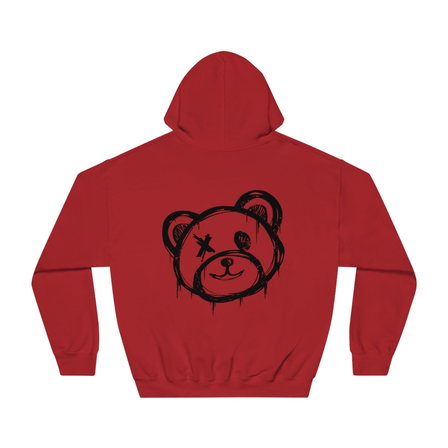 I Love Bear Reacts Cozy Hoodie (Clawed Bear Heart)