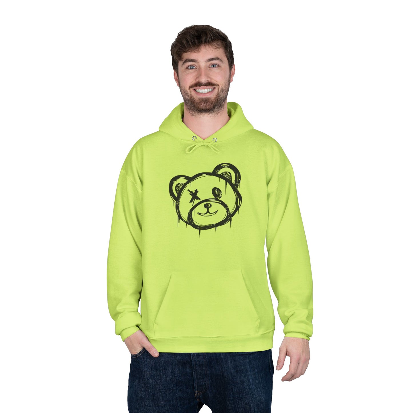 I Love Bear Reactz Eco-Friendly Hoodie (Heart Bear Paw)