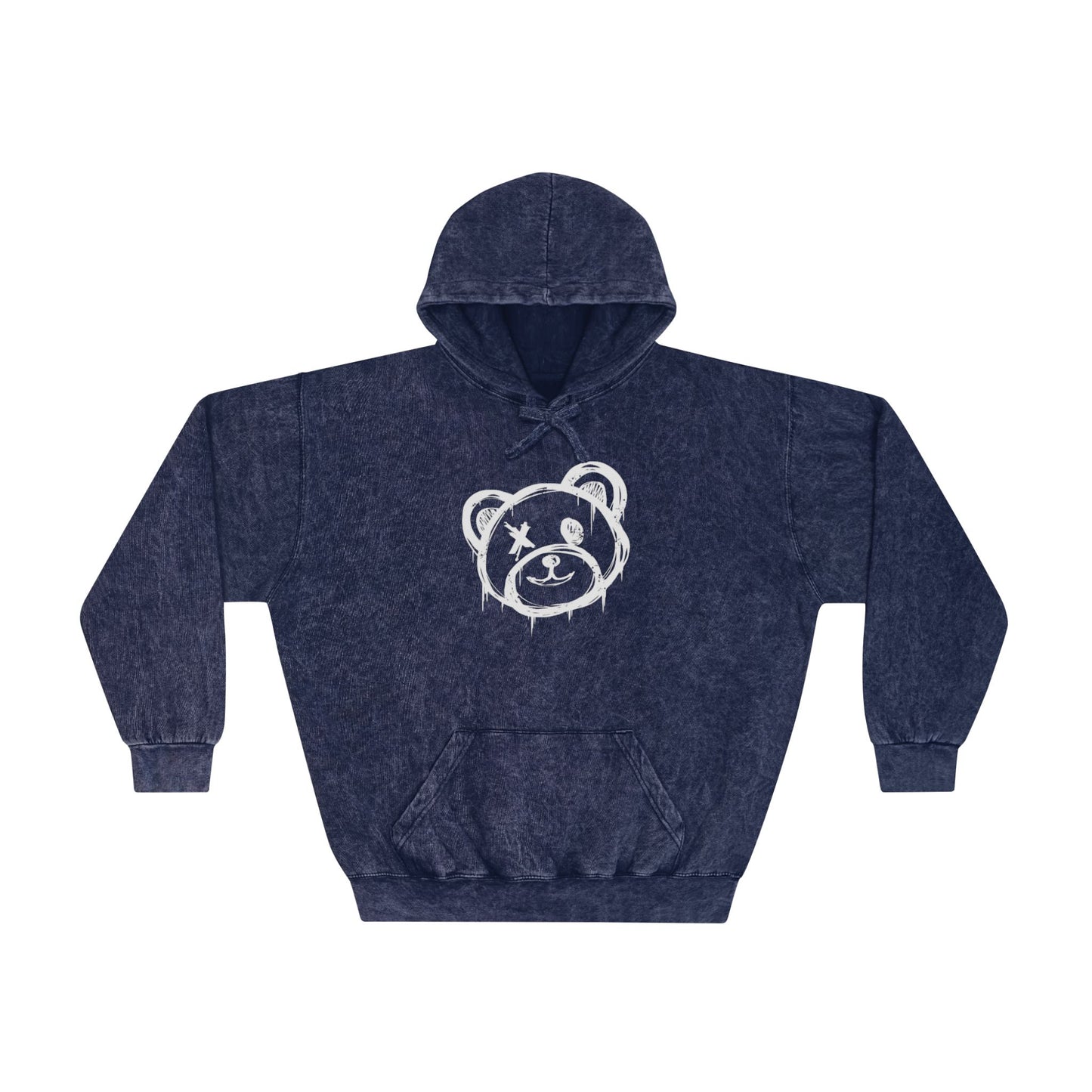 I Love Bear Reactz Unisex Mineral Wash Hoodie (Heart Clawed Heart)