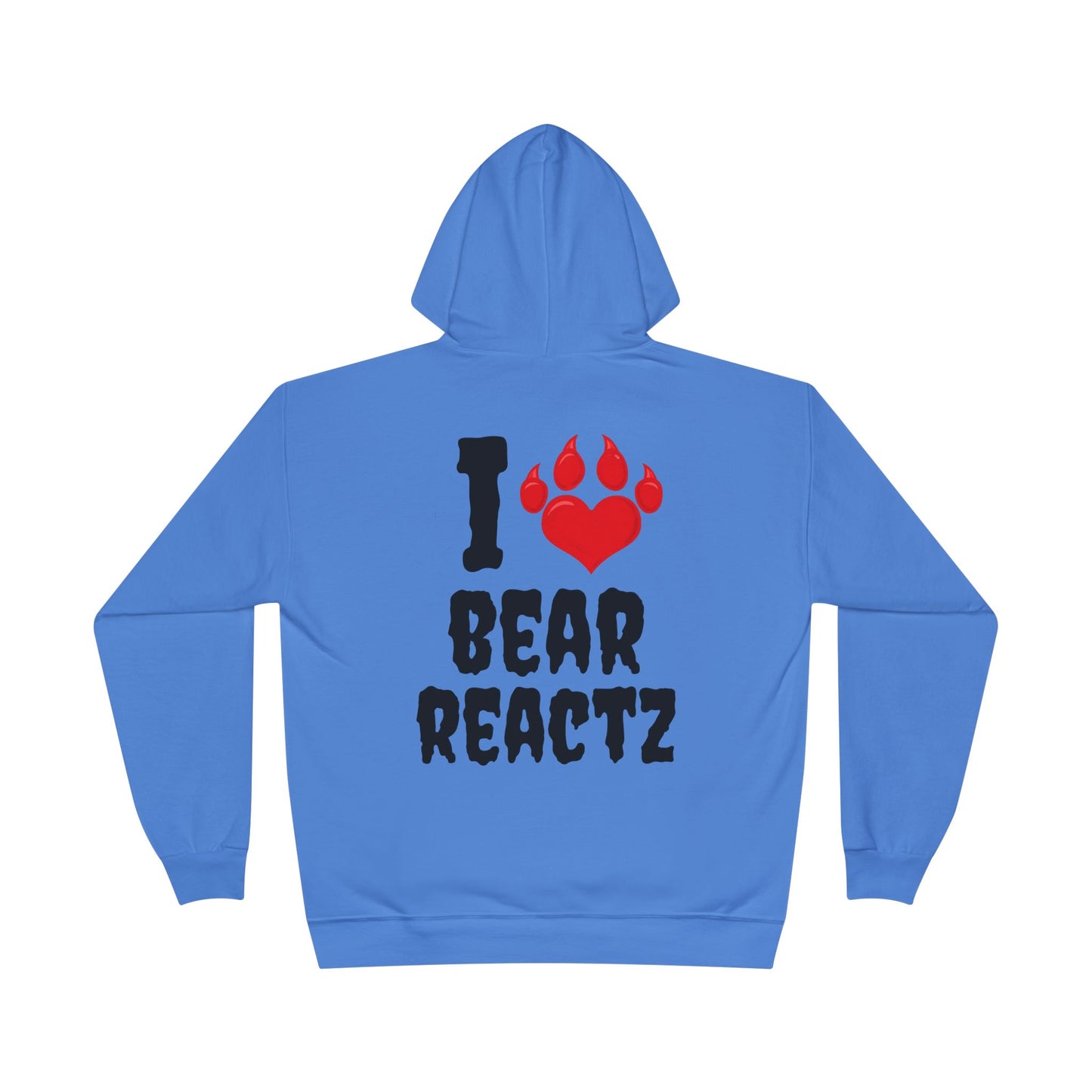 I Love Bear Reactz Eco-Friendly Hoodie (Heart Bear Paw)