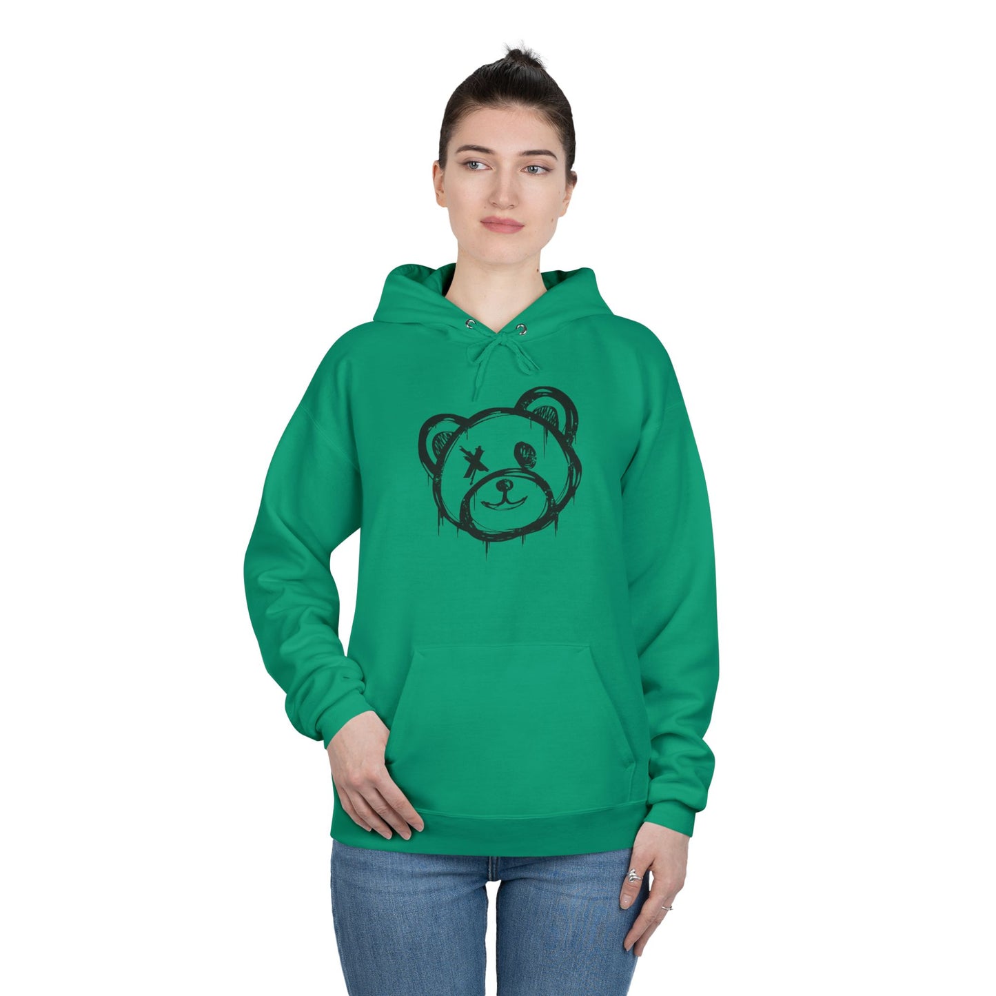 I Love Bear Reactz Eco-Friendly Hoodie (Heart Bear Paw)