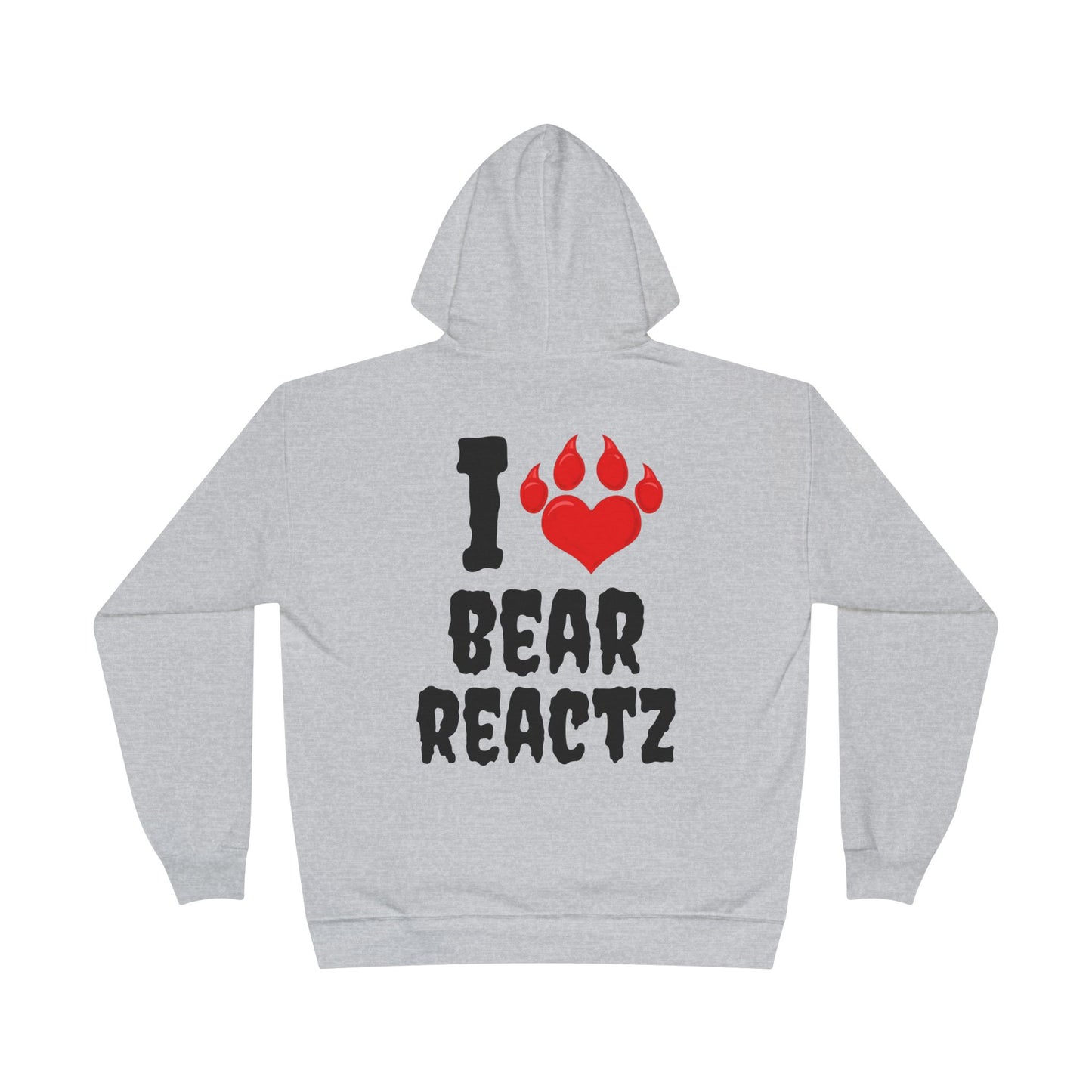 I Love Bear Reactz Eco-Friendly Hoodie (Heart Bear Paw)