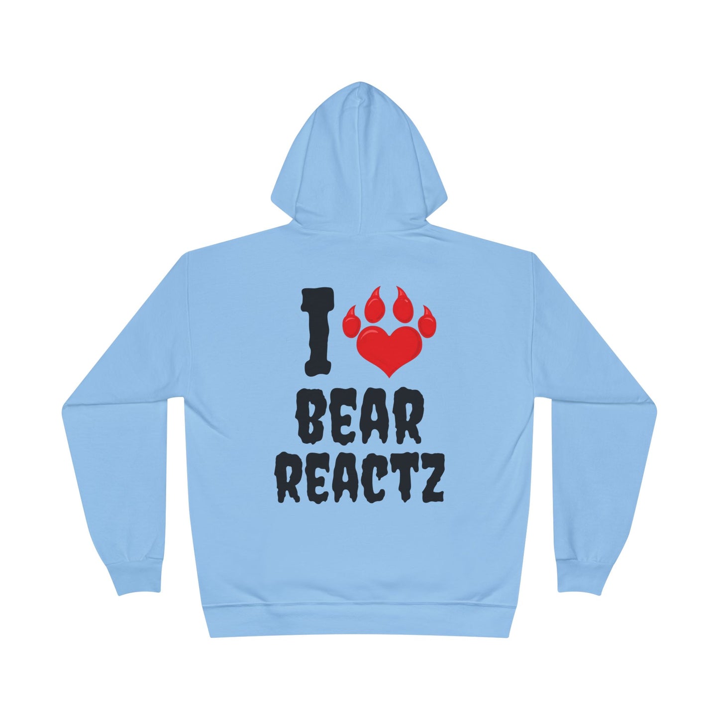 I Love Bear Reactz Eco-Friendly Hoodie (Heart Bear Paw)