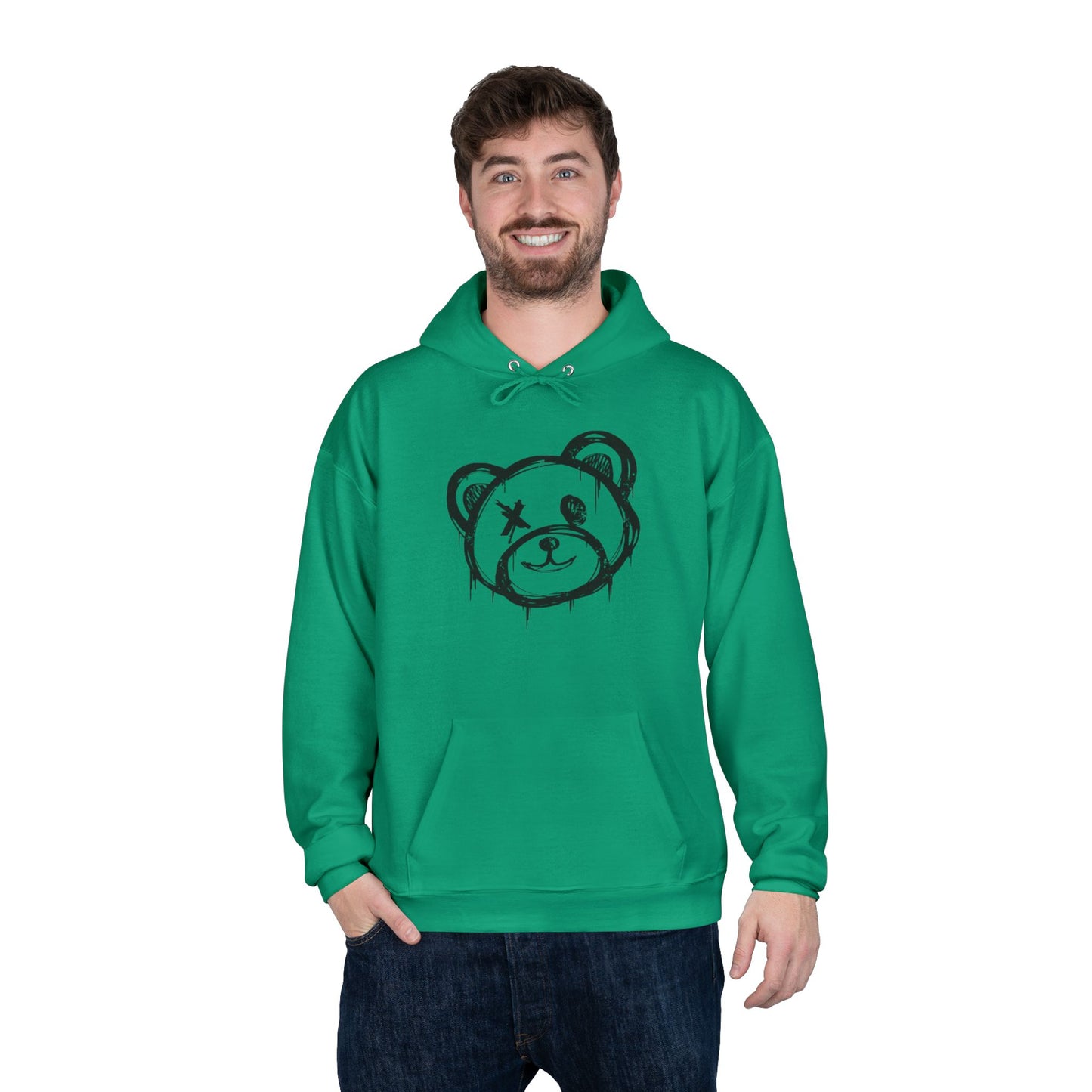 I Love Bear Reactz Eco-Friendly Hoodie (Heart Bear Paw)