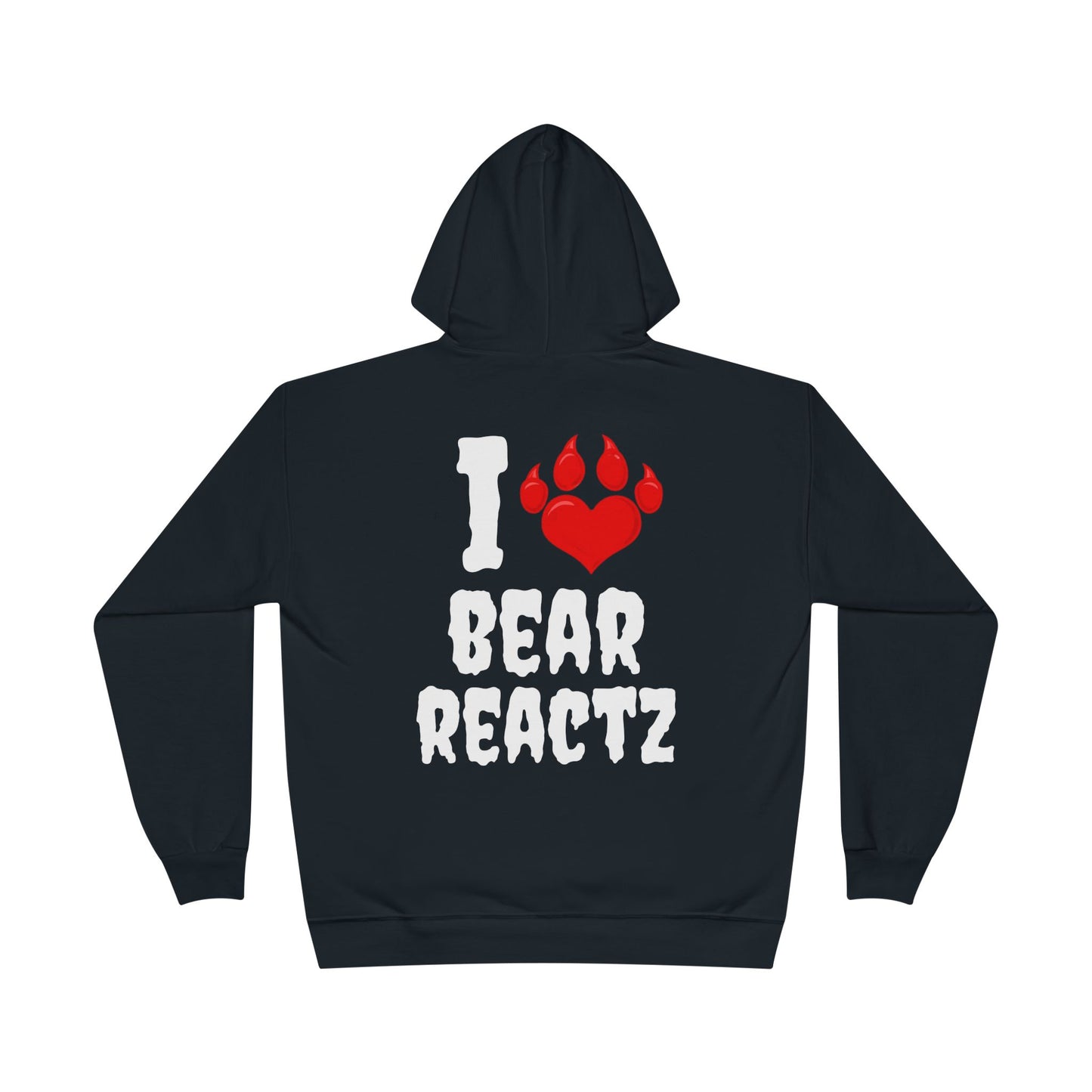 I Love Bear Reactz Eco-Friendly Hoodie (Heart Bear Paw)