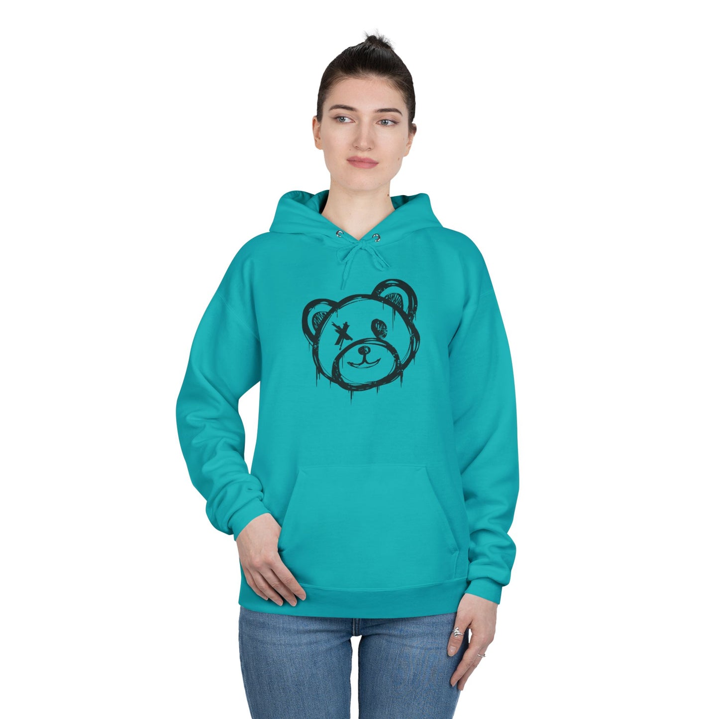 I Love Bear Reactz Eco-Friendly Hoodie (Heart Bear Paw)