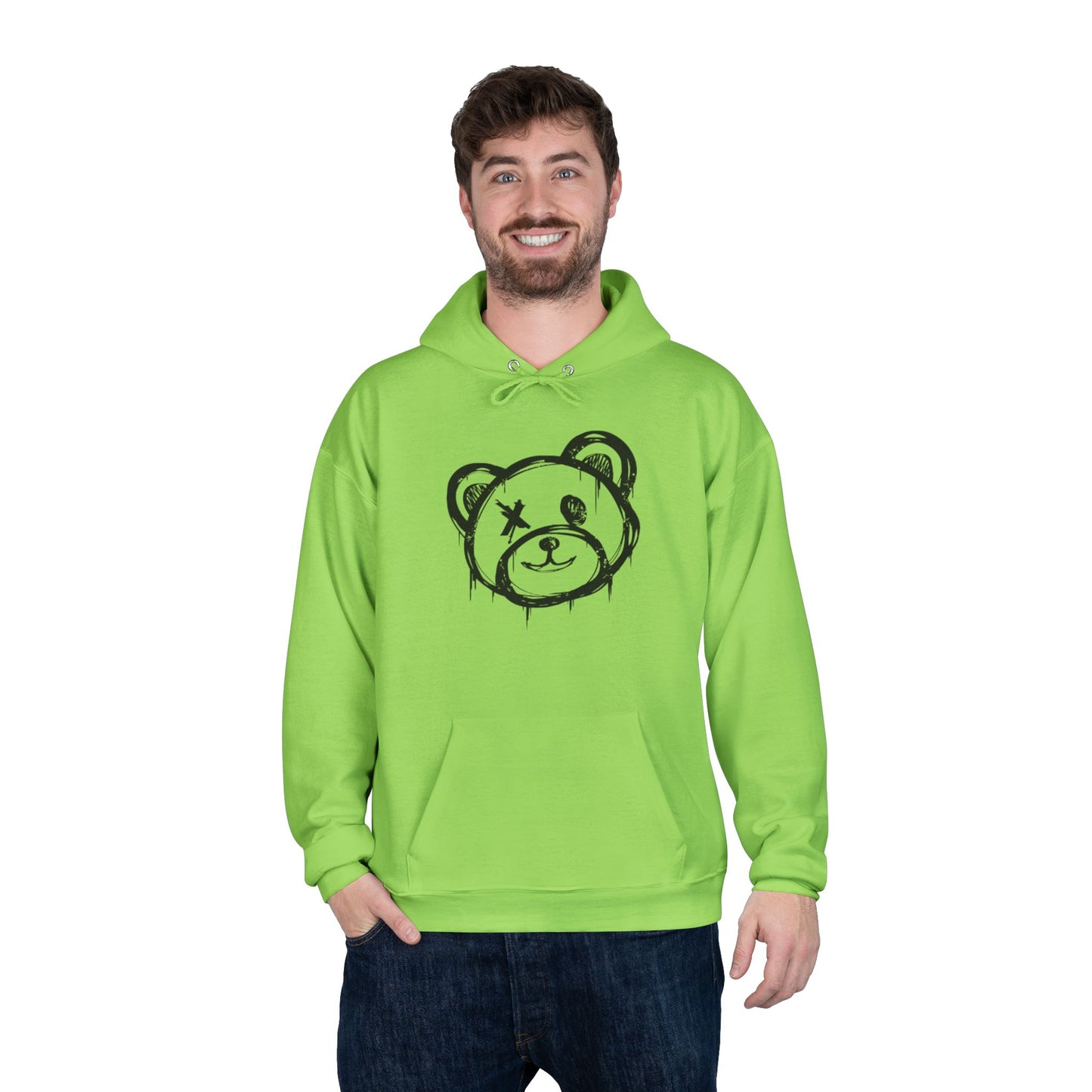 I Love Bear Reactz Eco-Friendly Hoodie (Heart Bear Paw)